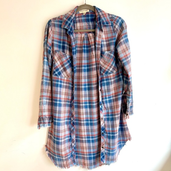 Long plaid shirt Anthropologie - Picture 3 of 11